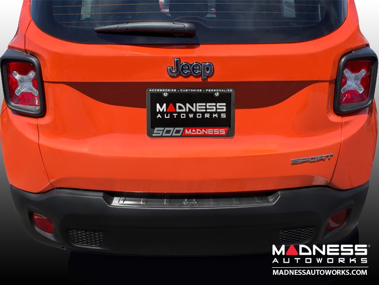 Jeep Renegade Rear Bumper Sill Cover Brushed Stainless Steel